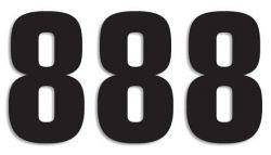 BLACKBIRD Zahlenaufkleber 8