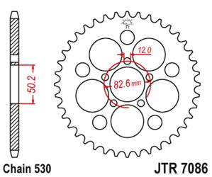 JT Hinteres Ritzel Stahl [48 Zähne] HARLEY DAVIDSON XLH 883/1200 SPORTSTER 86-92