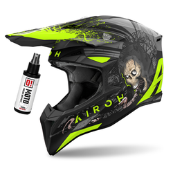 Airoh Wraaap Darkness Helm grau, gelb, schwarz / matt