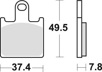 TRW Lucas Bremsbelag KH417/4 Sintermetall