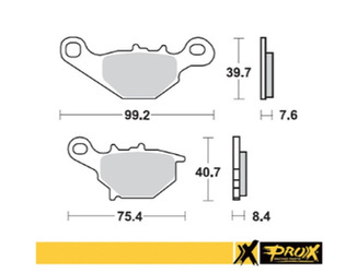 Prox Bremsbeläge Kawasaki KMX 125 99-03 / Suzuki RM 80/85 96-04