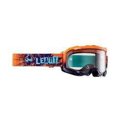 LEATT Goggles für Cross VELOCITY 4.5 - orange, fluo, blau - transparentes Glas Kollektion 2024