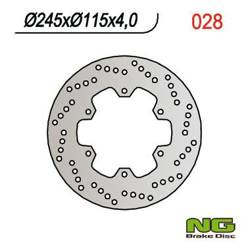 NG Bremsscheibe hinten DUCATI ST2 97-04 / ST4 03-06 / MONSTER 620 01-06 / YAMAHA MAJESTY 250 96-08