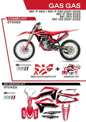 UFO Kunststoffset + Furnier GAS GAS MC 125 21-22 / MC 250 22 / MCF 250/350/450 21-22