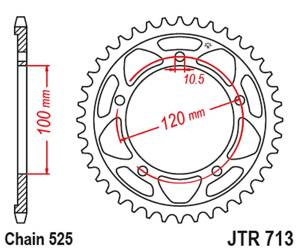 JT Hinteres Ritzel Stahl [42 Zähne] APRILIA TUONO 1000/1100 12-17