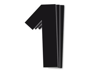 BLACKBIRD Zahlenaufkleber 1