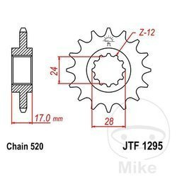 Ritzel vorne JT JTF1295.14 (14Z)