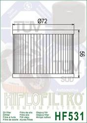 HIFLO ÖLFILTER HF 531 SUZUKI GSF 250/ GSX 250