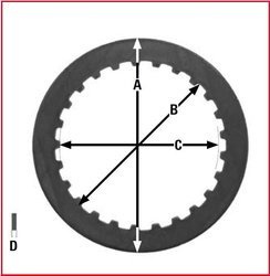 TRW Lucas SPRINGBACK-FÜHRUNGEN KAWASAKI ZX6R 03-04, Z750 04-12, Z750R 11-14