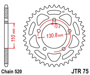 JT Hinteres Ritzel Stahl [45 Zähne] BMW S 1000 RR 09-20