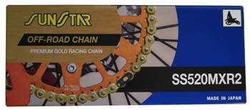 SUNSTAR Antriebskette 520MXR2 [520] [Clip] [118] [38.4kN] [golden]