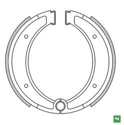 Bremsbacken Husqvarna AE 500 84- / CR 125 81-84 / CR 240/250/390 / CR 430 81-81 / CR 490 83- /  Newfren