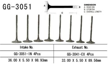 Vesrah Einlassventil SUZUKI DL 1000 V-STROM 02-19 / DL 1050 V-STROM 20 / SV 1000 / S 03-07