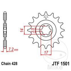 Ritzel vorne JT JTF1501.13 (13Z)