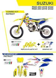UFO Kunststoff- und Furnierset für SUZUKI RMZ 250 19-22 / RMZ 450 18-22