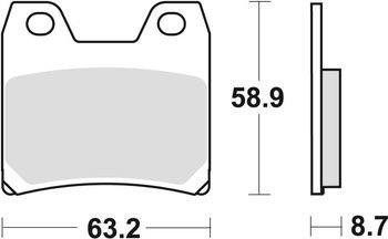 TRW Lucas Bremsbelag KH348 Hinten metallisch gesintert