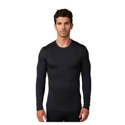 FOX Tecbase Fire Langarm-T-Shirt schwarz