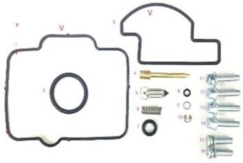 BEARING WORX Vergaser-Reparatursatz HUSABERG TE 250/300 11-14 Husqvarna TC 125/250 TE 125/250/300 14-17 KTM EXC 250/300 04-05 SX 125/150 09-17 SX 250 02-16 XC/XC-W 200/250/300 06-16