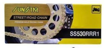 SUNSTAR Antriebskette 530RRR1 [530] [Rivet] [114] [XW-Ring] [48.0kN] [golden]