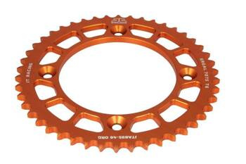 JT Hinteres Ritzel Aluminium [46 Zähne] KTM SX 85 04-18 / 105 XC 07-11 Farbe orange