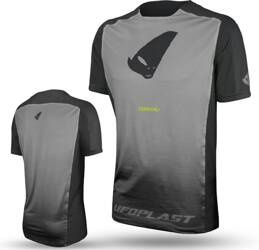 UFO Radtrikot Terrain SV1 Kurzarm grau, schwarz