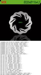 NG Bremsscheibe hinten KTM / HUSABERG