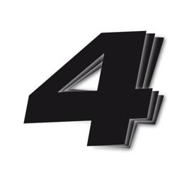 BLACKBIRD Zahlenaufkleber 4