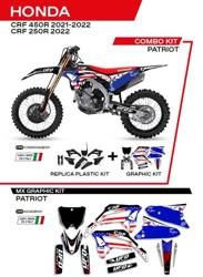 UFO Kunststoffsatz + Furnier HONDA CRF 250R 22 / CRF 450 21-22