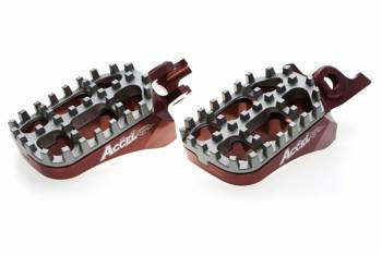 ACCEL Fußstützen HONDA CRF 250 / 450R / X 04-17 / CRF150R 07-16 / CR125 / 250 02-07