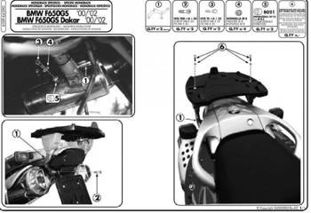 KAPPA Mittelgepäckträger BMW F 650GS (00-03), F 650GS DAKAR (00-03)