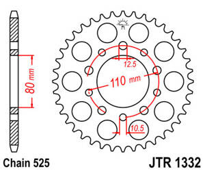 JT Hinteres Ritzel Stahl [40 Zähne] HONDA CB 500 94-03 / CB 750F 93-03 Farbe schwarz