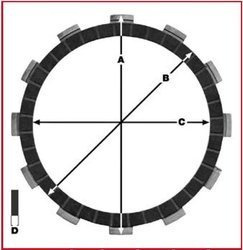 TRW Lucas REAR BRACKETS SUZUKI SV/DL 1000, GSX 1300 (EBS3443)