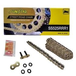 SUNSTAR Antriebskette 525RRR1 [525] [Rivet] [112] [XW-Ring] [golden]