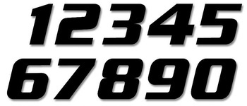 BLACKBIRD Zahlenaufkleber 2