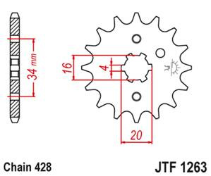 Ritzel vorne JT JTF1263.12 (12Z)