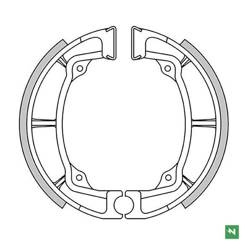 Bremsbacken Kawasaki KDX 250 79-84 / KL 250 78-79 / KLF 220 88-02 / KLF 185 BAYOU 86-88 / KLF 250 BAYOU 03-11 / KLT 200/250 83-85 / KX 250 75-81 / KX 420 80-81  Newfren
