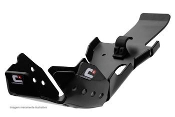 CROSSPRO Motor- und Querlenkerabdeckung (Pro-link) Enduro KTM SX 250, XC 250/300 20, HUSQVARNA TE 250/300 20 BLACK