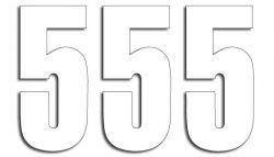 BLACKBIRD Zahlenaufkleber 5