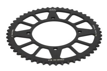 JT Hinteres Ritzel Aluminium [52 Zähne] KAWASAKI KX 80/85 86-20 Farbe schwarz
