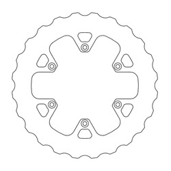 Moto-Master Hintere Bremsscheibe BETA 250/300/350/390/400/430/450/480/498/500 RR 13-20