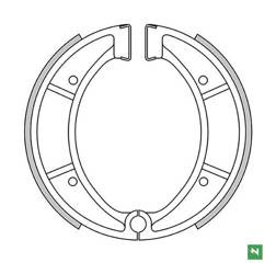 Bremsbacken Husqvarna CR 125 83-90 / CR 240 81-87 / CR 250 81-95 / WR 125 82-90 / WRE 125 82-88 / XC 430 81-87 / WR 250 87-89 / TC 510 88-92 / WR 240 85-90 / WR 250 87-89  Newfren