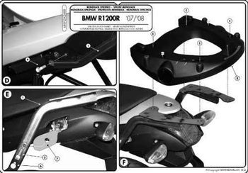 KAPPA Mittelgepäckträger BMW R 1200R (06-10)