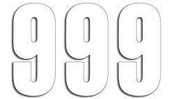 BLACKBIRD Zahlenaufkleber 9