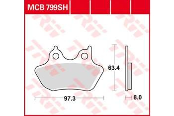 TRW-Bremsbeläge KH434 HARLEY DAVIDSON REARBACK