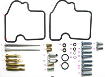 BEARING WORX Vergaser-Reparatursatz Kawasaki KVF 700 PRAIRIE 04-06