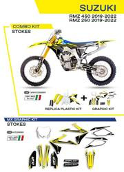 UFO Kunststoff- und Furnierset für SUZUKI RMZ 250 19-22 / RMZ 450 18-22