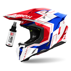 Airoh Twist 3 Dizzy Helm weiß, blau, rot / glänzend