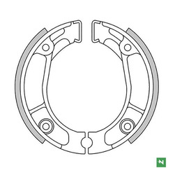 Bremsbacken Honda C 90 82-03 / CR 80R 80-85 / CRF 150F 03-17 / CT 110 80-09 / CT 125 76-85 / MTX 125/200 83-86 / TL 200 76-79 / XL 125 78-82 / XL 185 80-82 / XL 125R 84- / XL 250R 84-87 / XL 350R 83-84 / XR 125L Newfren