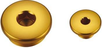 Accel Motorinspektionsstopfen Suzuki DRZ 400/ LTZ 400 2 Stk. gold