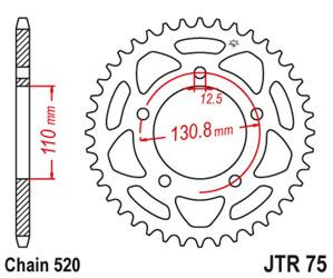 JT Hinteres Ritzel Stahl [43 Zähne] BMW S 1000 RR 09-20